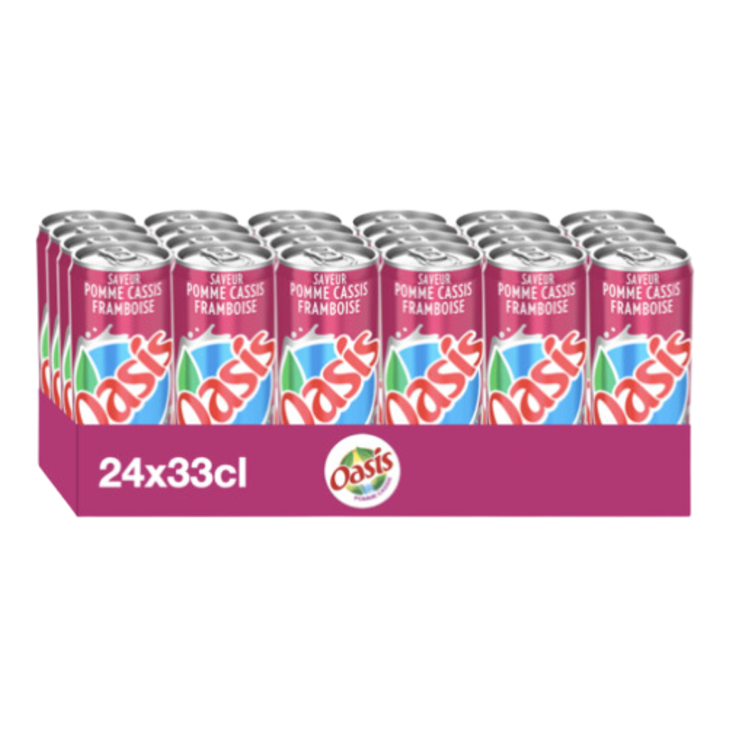 OASIS POMME FRAMBOISE CASSIS 33 CL X 24 PCS
