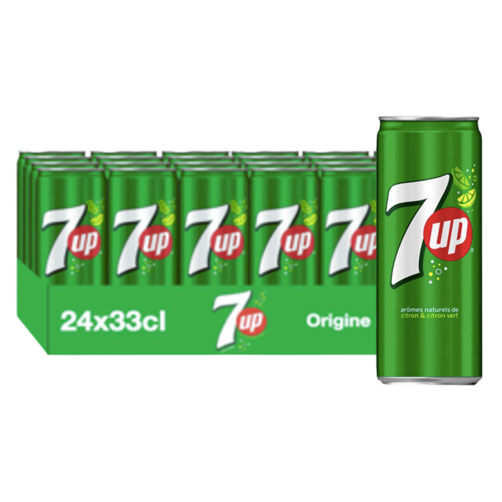 SEVEN UP 33CL PAR 24 PCS