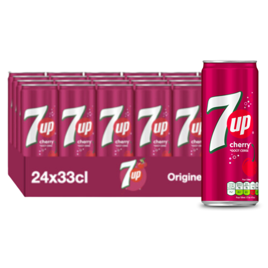 SEVEN UP CHERRY 33CL PAR 24 PCS