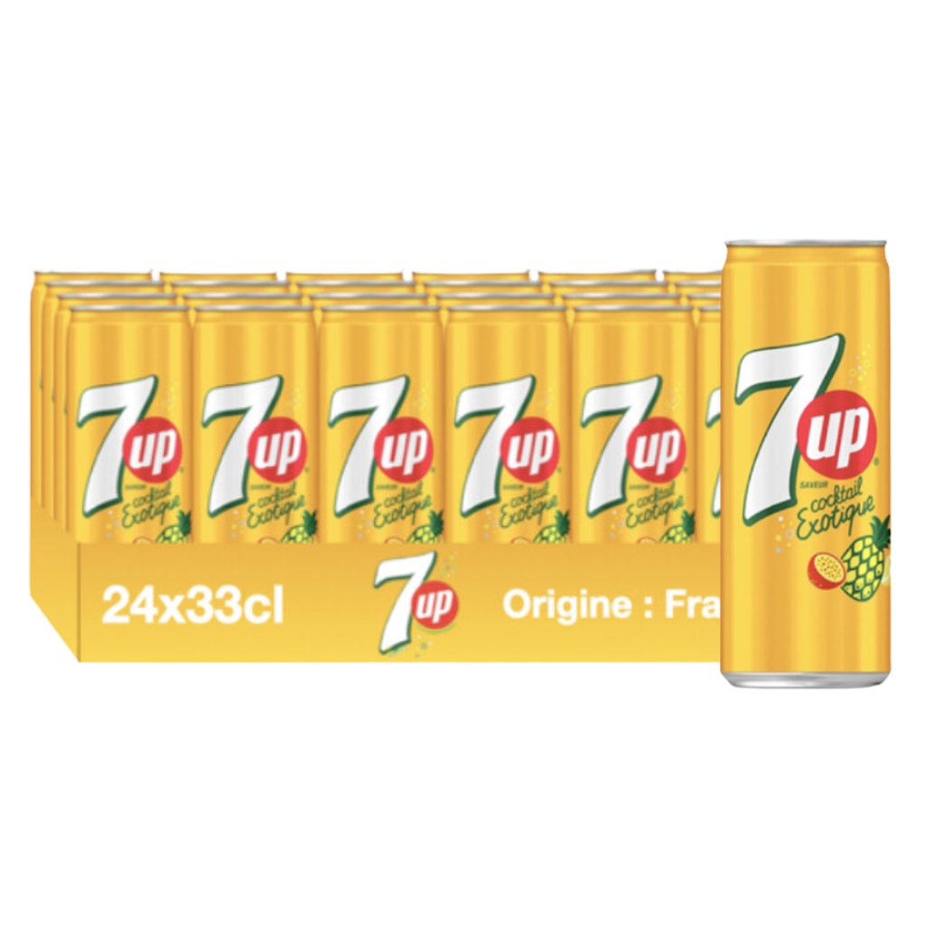 SEVEN UP EXOTIQUE 33CL PAR 24 PCS