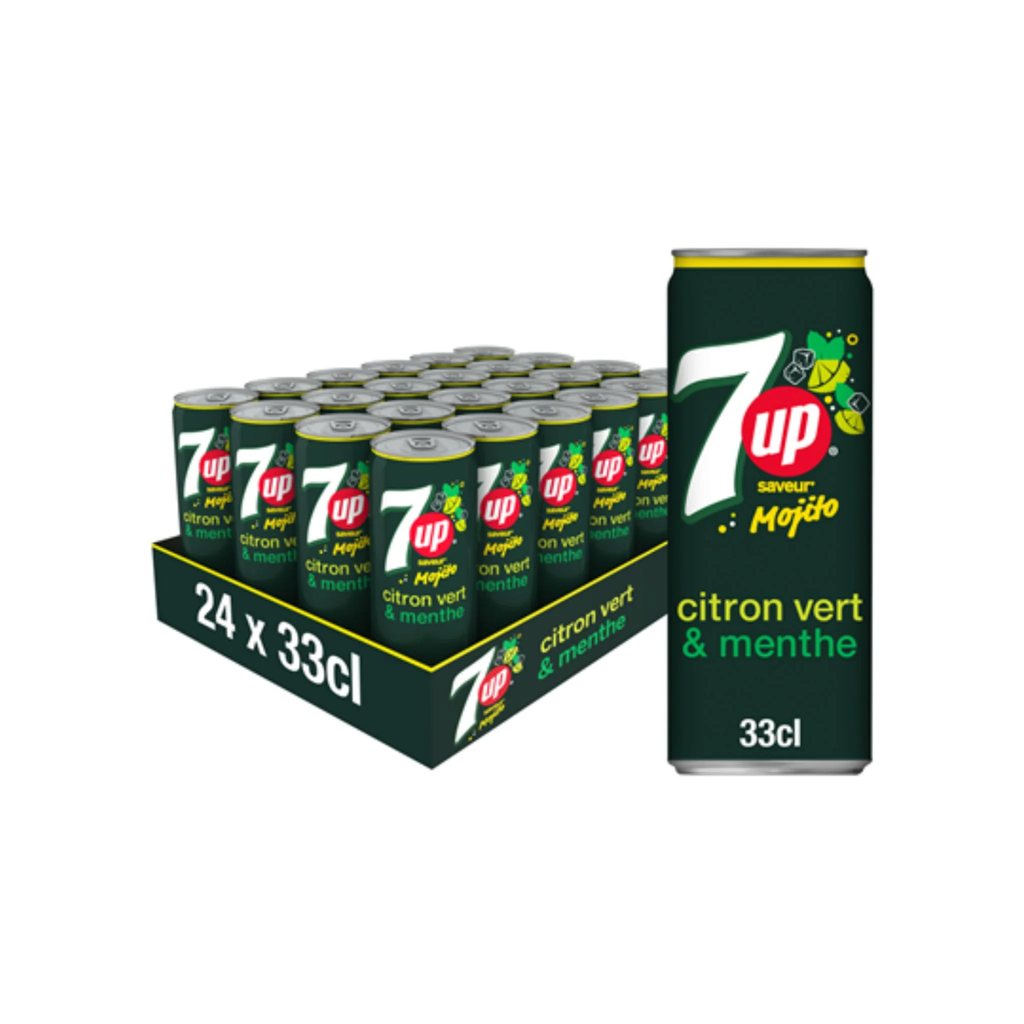 SEVEN UP MOJITO 33CL X 24 PCS
